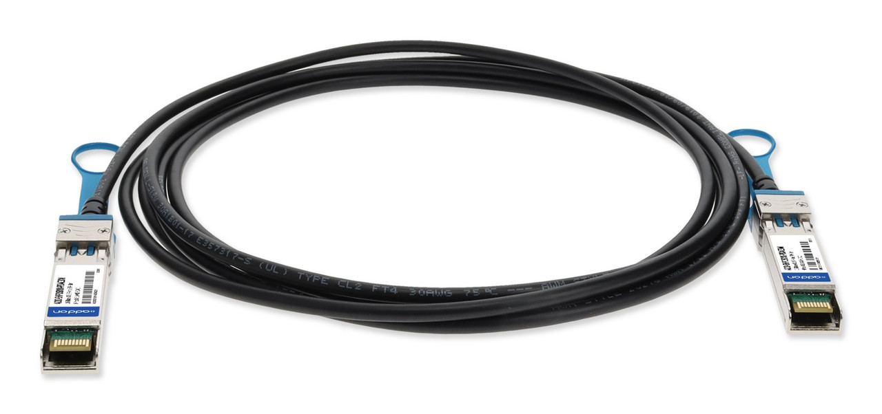 AddOn Networks ADD-SHPDSMX-PDAC3M InfiniBand/fibre optic cable 118.1" (3 m) SFP+ DAC Black , ADD-SHPDSMX-PDAC3M