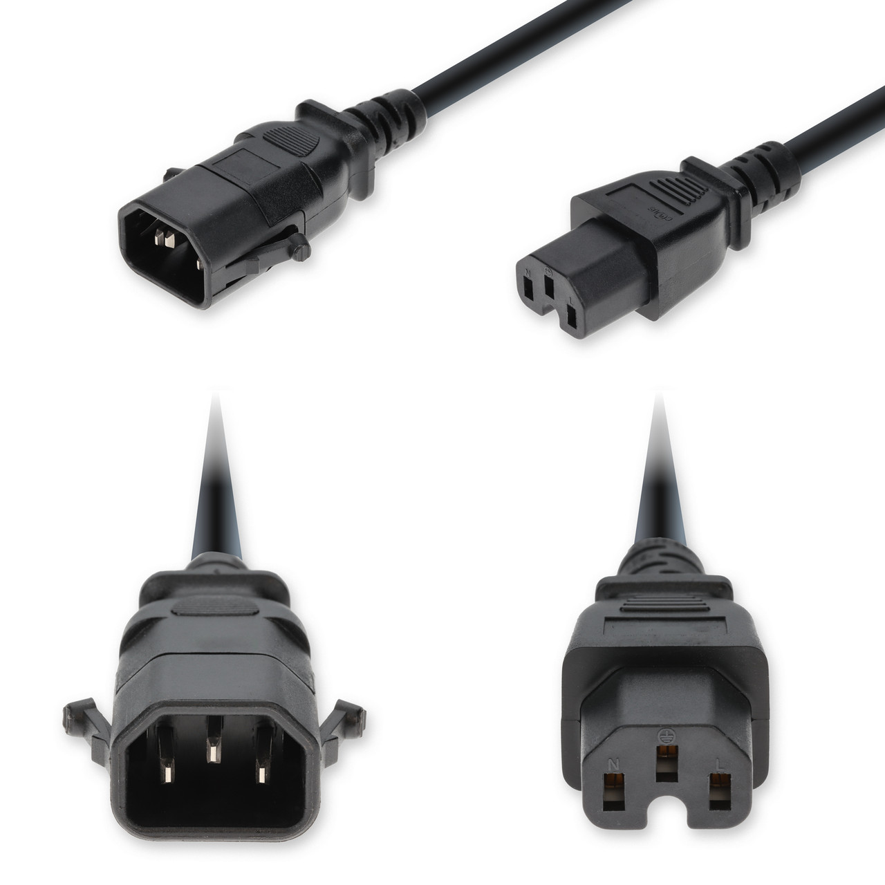 AddOn Networks ADD-C202C19C14G6FBK power cable Black 70.9" (1.8 m) C19 coupler C20 coupler , ADD-C202C19C14G6FBK