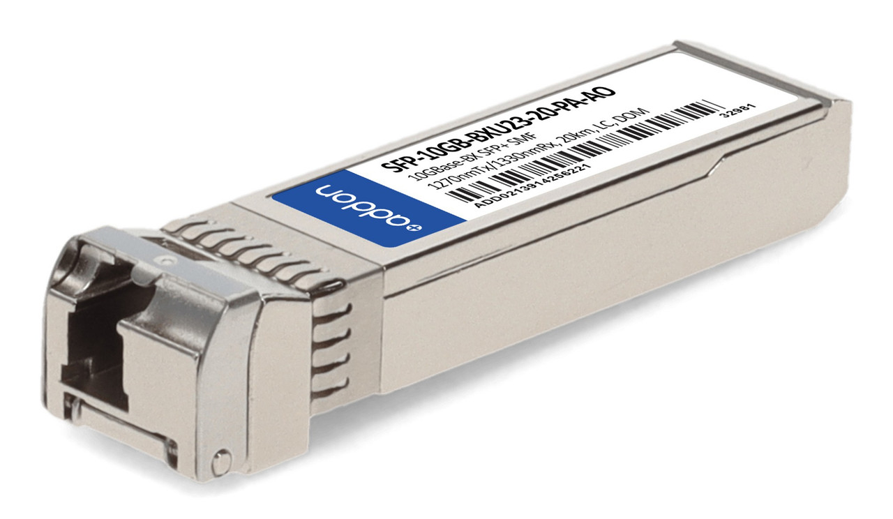 AddOn Networks SFP-10GB-BXU23-20-PA-AO network transceiver module Fiber optic 10000 Mbit/s SFP+ , SFP-10GB-BXU23-20-PA