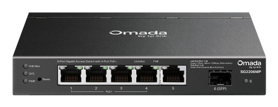 TP-Link Omada SG2206MP network switch L2 Gigabit Ethernet (10/100/1000) Power over Ethernet (PoE) , SG2206MP
