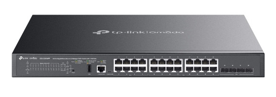 TP-Link SG5428XMPP network switch Managed L3 Gigabit Ethernet (10/100/1000) Power over Ethernet (PoE) Black , SG5428XMPP