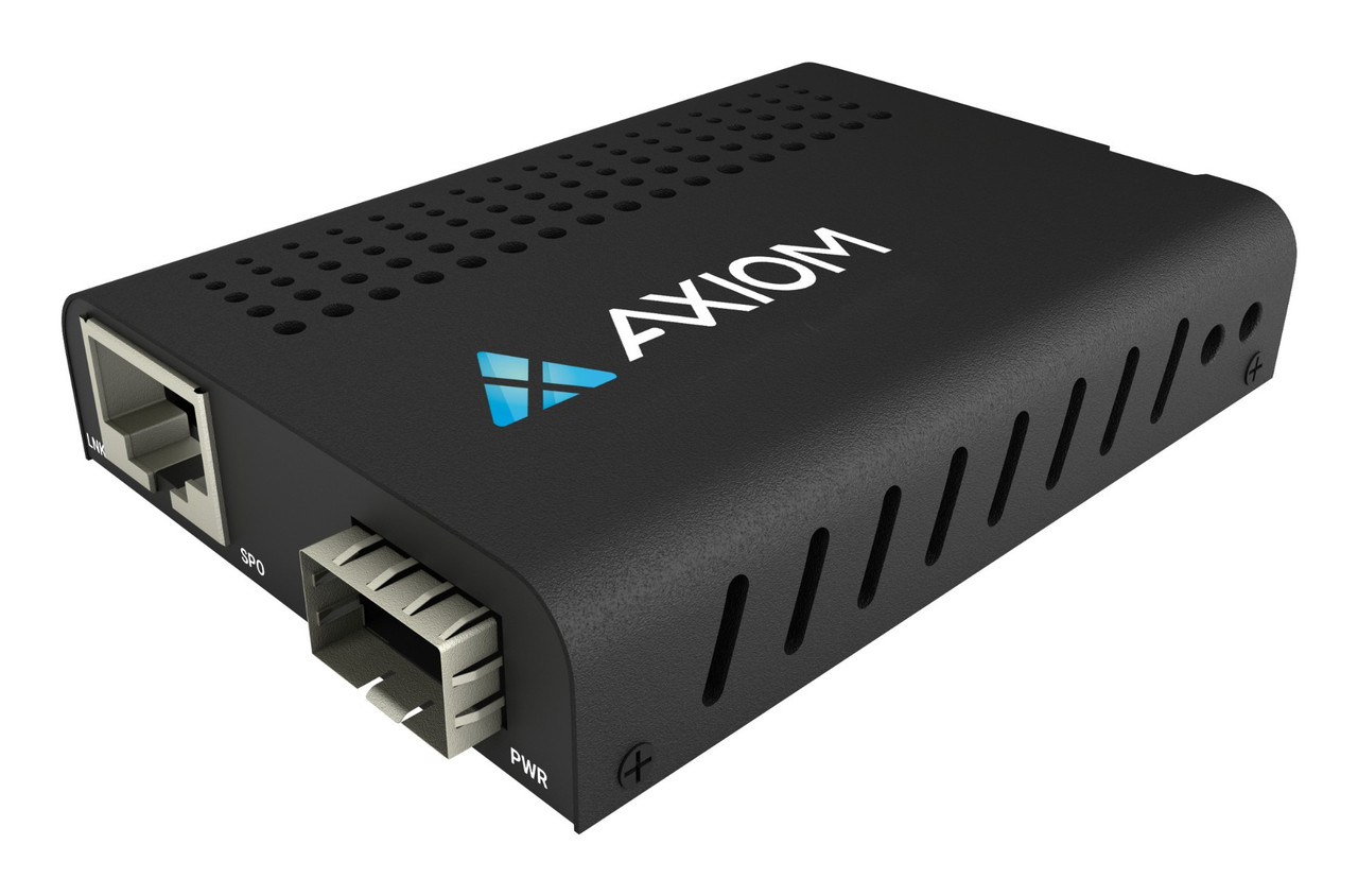 Axiom MC03-SBXUL10-AX network media converter 1000 Mbit/s 1310 nm Multi-mode, Single-mode Black , MC03-SBXUL10-AX