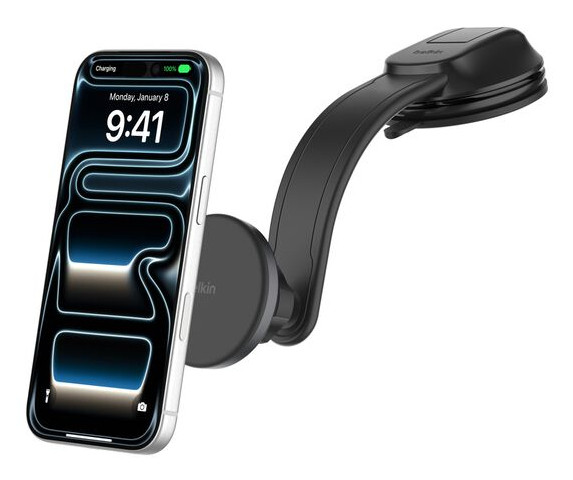 Belkin BoostCharge Universal Black Cigar lighter, USB Wireless charging Fast charging Auto - WIC011TTBK , WIC011TTBK