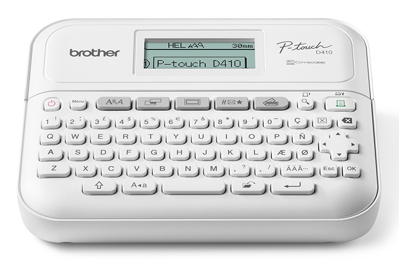 Brother PT-D410VP label printer ZINK (Zero-Ink) 180 x 180 DPI Wired TZe QWERTY , PT-D410VP