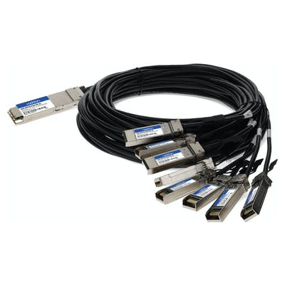 AddOn Networks OSFP-8SFP28-PDAC3M-AO InfiniBand/fibre optic cable 118.1" (3 m) 8xSFP28 Black, Silver - OSFP-8SFP28-PDAC3MAO , OSFP-8SFP28-PDAC3MAO