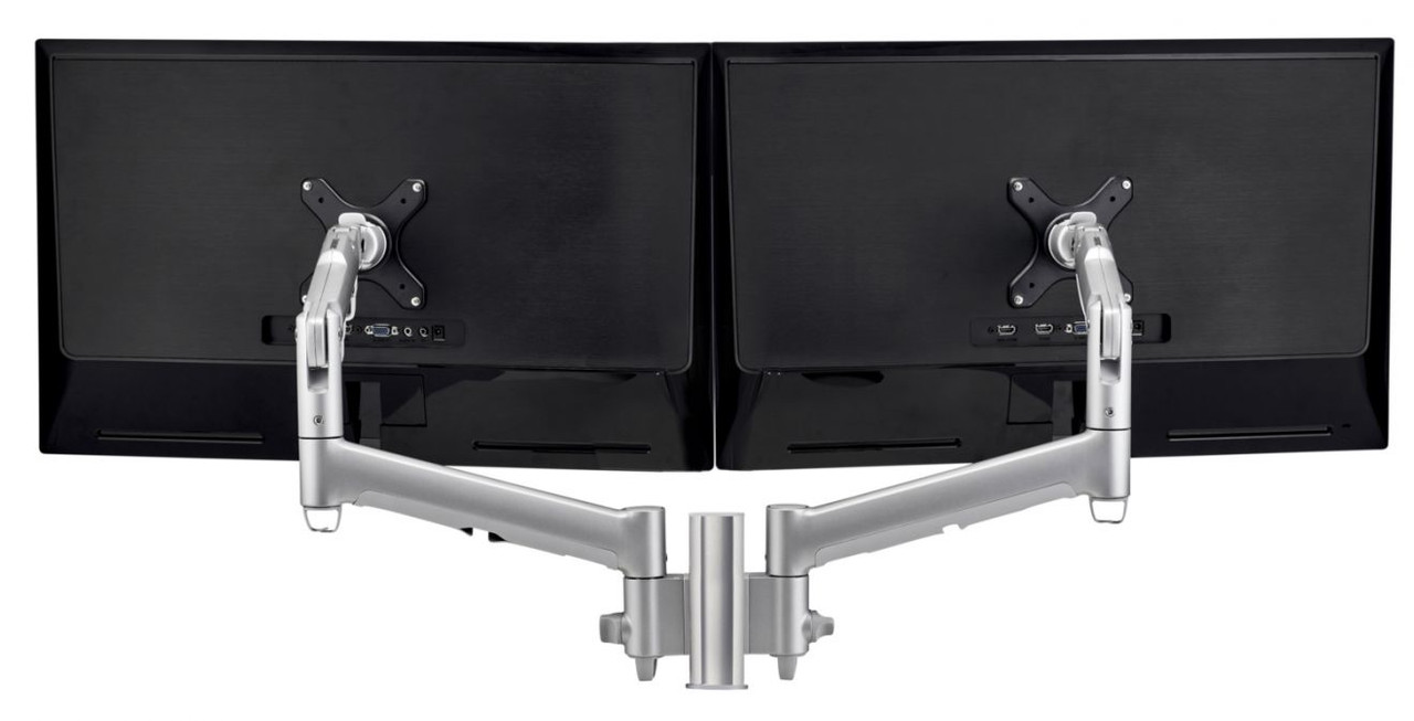 Atdec AWMS-2-D13-F-S monitor mount / stand 27" Silver Desk , AWMS-2-D13-F-S