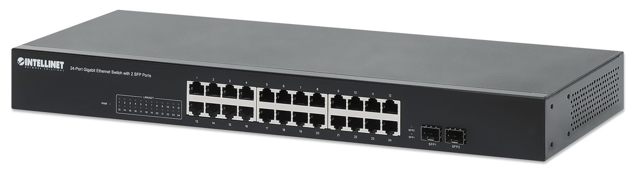 Intellinet 561877 network switch Gigabit Ethernet (10/100/1000) Black , 561877