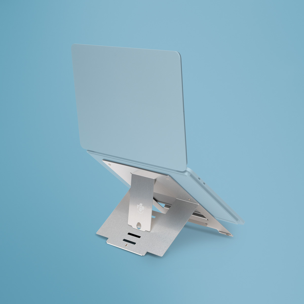 R-Go Tools Laptop stand R-Go Riser Flexible, adjustable folding laptop riser, ergonomic, Hylite aluminum, silver - RGORISTSI , RGORISTSI