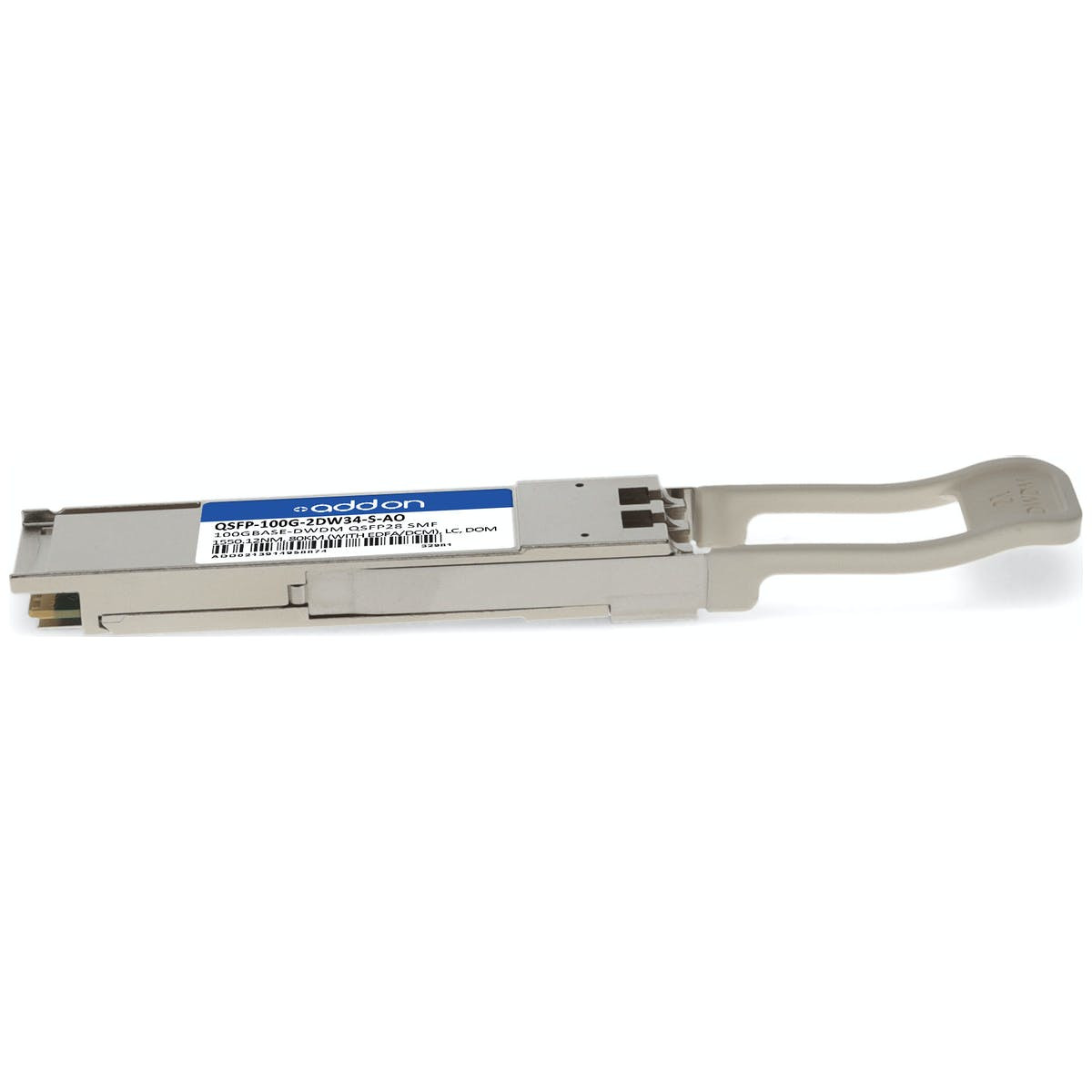 AddOn Networks QSFP-100G-2DW34-S-AO network transceiver module Fiber optic 100000 Mbit/s QSFP28 1550.12 nm , QSFP-100G-2DW34-S-AO
