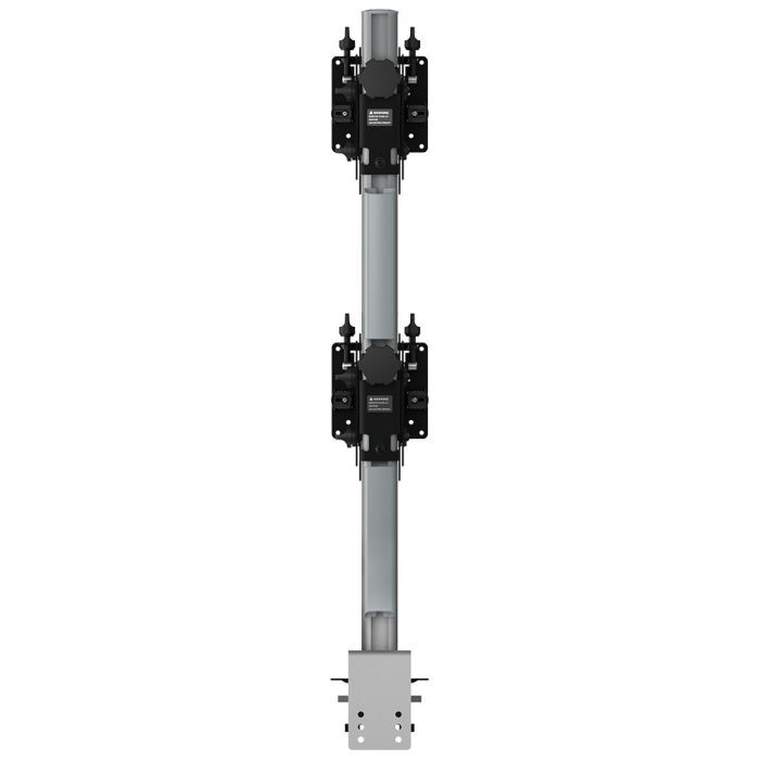 Atdec AWMS-2-BT75-FS-S monitor mount / stand 57" Desk Silver , AWMS-2-BT75-FS-S