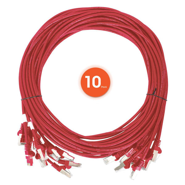 Intellinet 744539 networking cable Red 11.8" (0.3 m) Cat6 U/UTP (UTP) , 744539