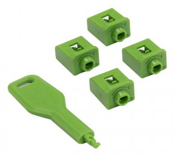 SYBA SY-ACC24084 port blocker Port blocker + key SFP Green 1 pc(s) , SY-ACC24084