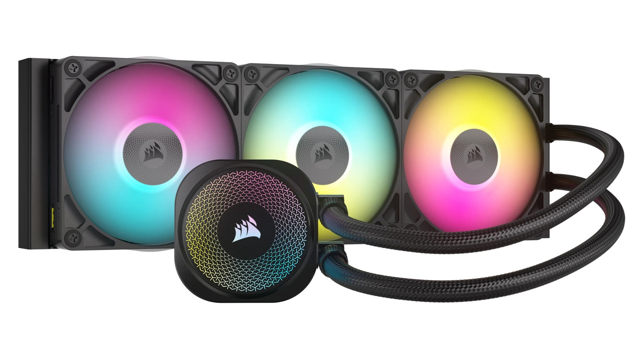 Corsair iCUE LINK TITAN RX RGB Processor All-in-one liquid cooler 4.72" (12 cm) Black 1 pc(s) - CW-9061018-WW , CW-9061018-WW