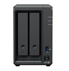 Synology DP320 NAS/storage server Desktop R1600 8 GB 16 TB Black , DP320