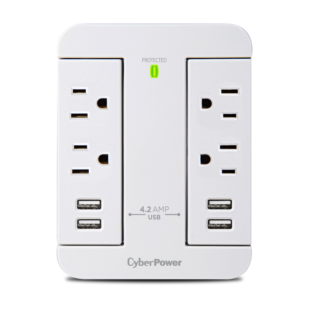 CyberPower GP400U4AWH surge protector White 4 AC outlet(s) , GP400U4AWH