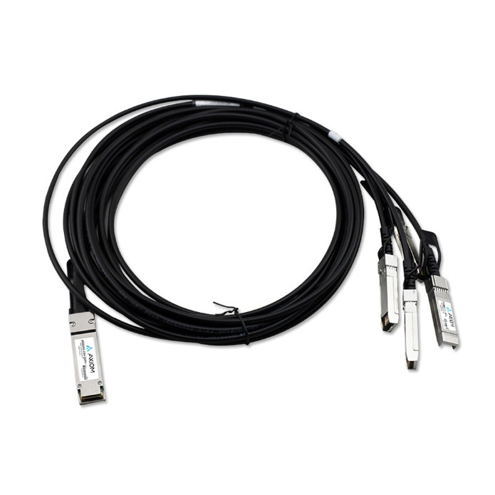 Axiom QSFP-4SFP10G-CU4M-AX InfiniBand/fibre optic cable 157.5" (4 m) QSFP+ 4x SFP+ DAC Black , QSFP-4SFP10G-CU4M-AX