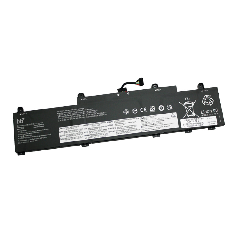 BTI L21D3PG2- industrial rechargeable battery Lithium-Ion (Li-Ion) 4950 mAh 11.52 V - L21D3PG2-BTI , L21D3PG2-BTI
