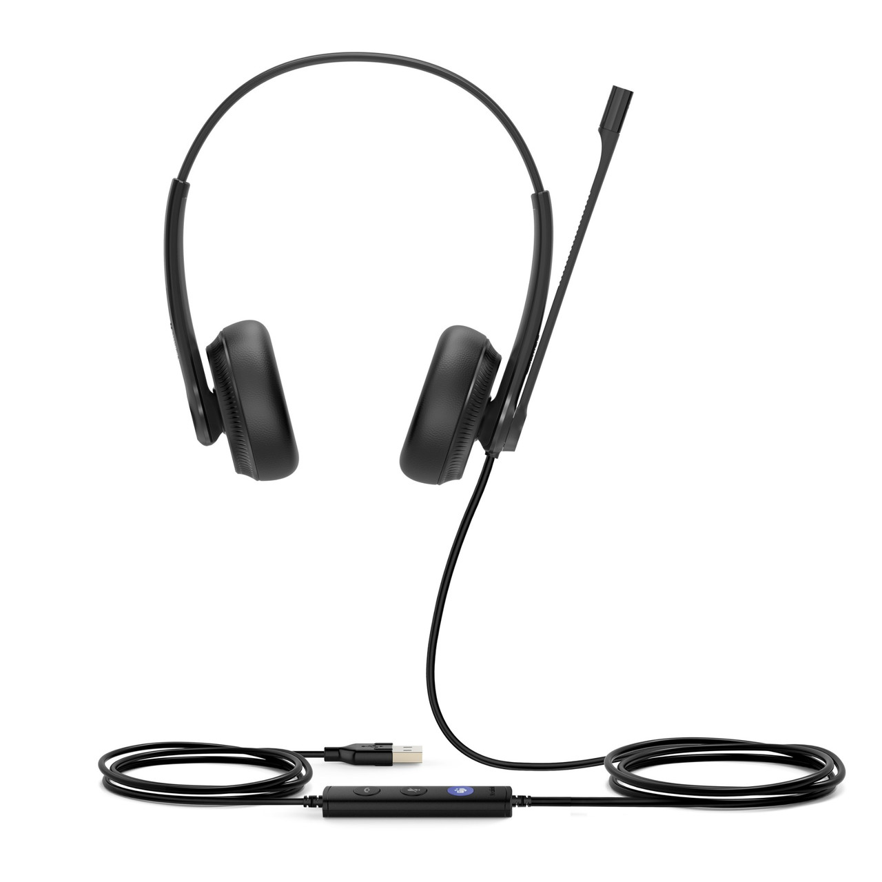 Yealink UH34 Dual Teams Headset Wired Head-band Office/Call center USB Type-A Black , UH34 DUAL TEAMS