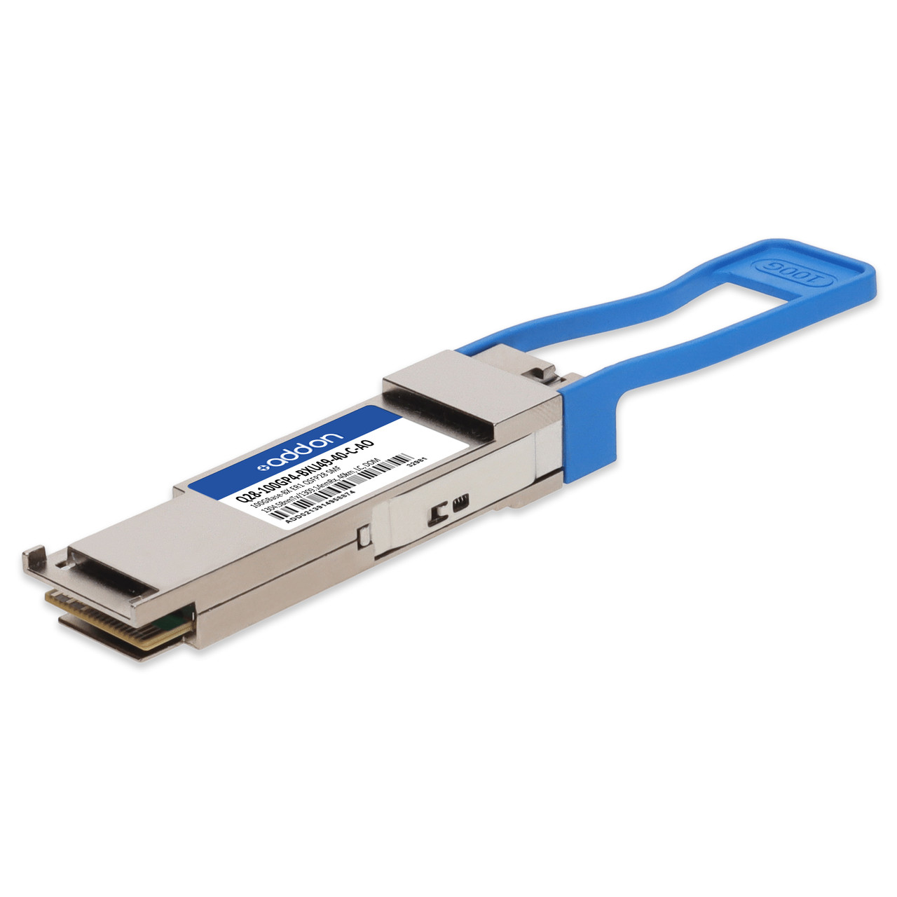 AddOn Networks Q28-100GP4-BXU49-40-C-AO network transceiver module Fiber optic 40000 Mbit/s QSFP28 , Q28-100GP4-BXU49-40-C-AO