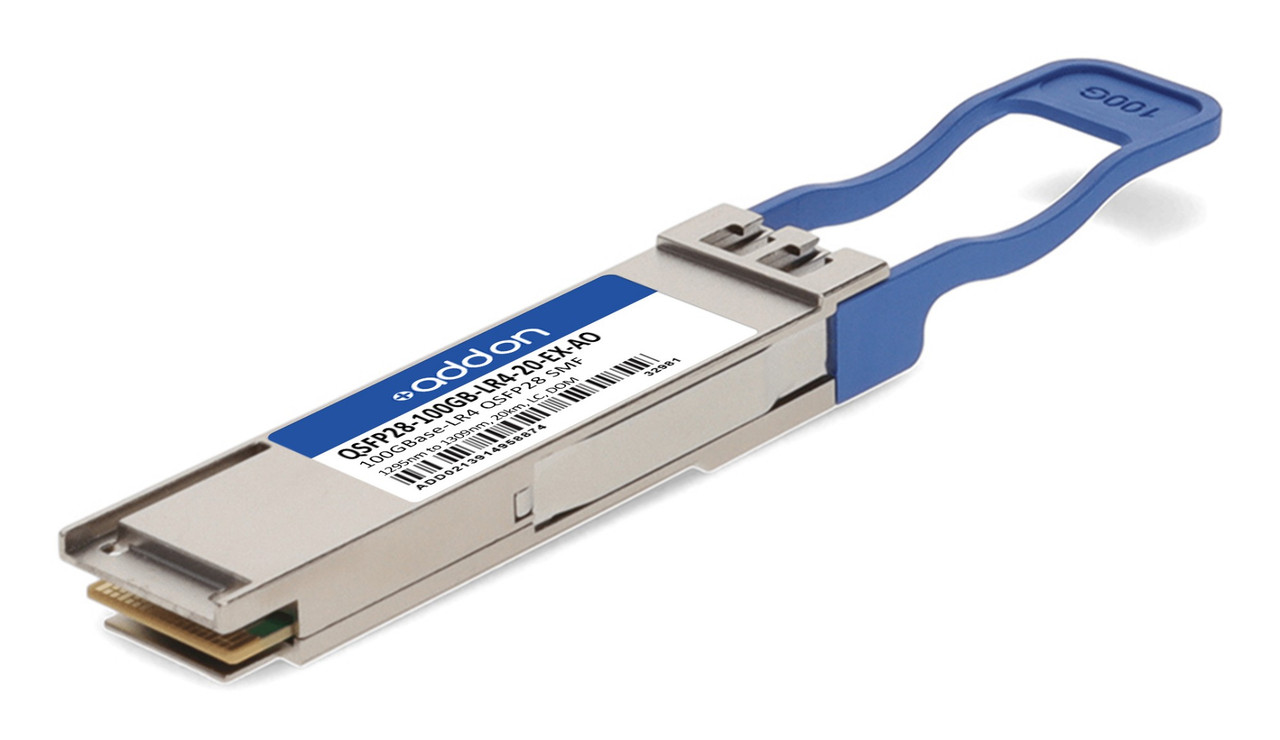 AddOn Networks QSFP28-100GB-LR4-20-EX-AO network transceiver module Fiber optic 100000 Mbit/s , QSFP28-100GB-LR4-20-EX-AO