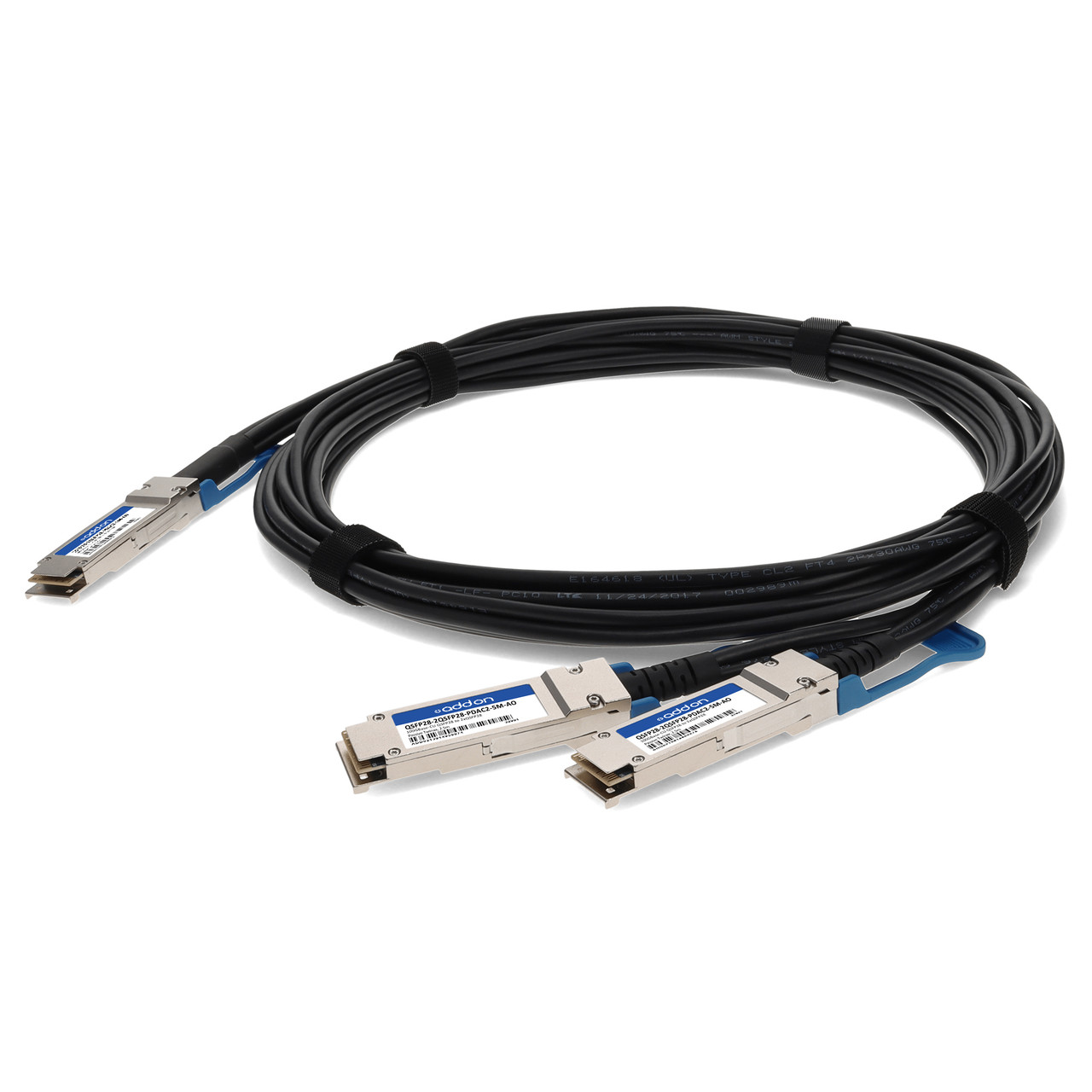 AddOn Networks QSFP28-2QSFP28-PDAC2-5M-AO InfiniBand/fibre optic cable 98.4" (2.5 m) 2x QSFP28 DAC Black , QSFP28-2QSFP28-PDAC2-5M-AO