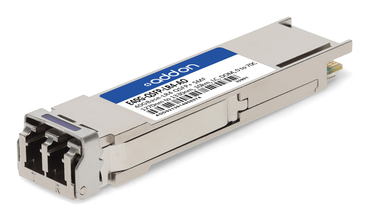 AddOn Networks E40G-QSFP-LR4-AO network transceiver module Fiber optic 40000 Mbit/s QSFP+ , E40G-QSFP-LR4-AO