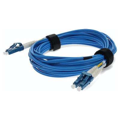 AddOn Networks ADD-LC-LC-7M9SMF-BE fiber optic cable 275.6" (7 m) OFNR OS2 Blue , ADD-LC-LC-7M9SMF-BE