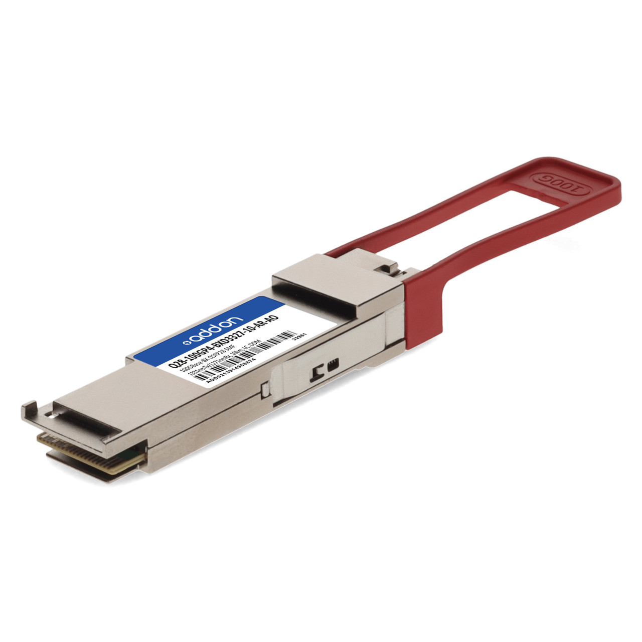 AddOn Networks Q28-100GP4-BXD3327-10-AR-AO network transceiver module Fiber optic 100000 Mbit/s QSFP28 , Q28-100GP4-BXD3327-10-AR-AO