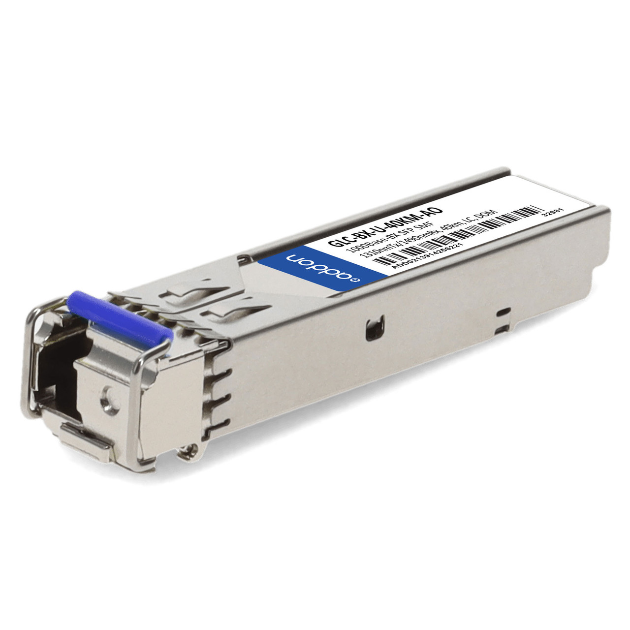 AddOn Networks GLC-BX-U-40KM-AO network transceiver module Fiber optic 1000 Mbit/s SFP , GLC-BX-U-40KM-AO