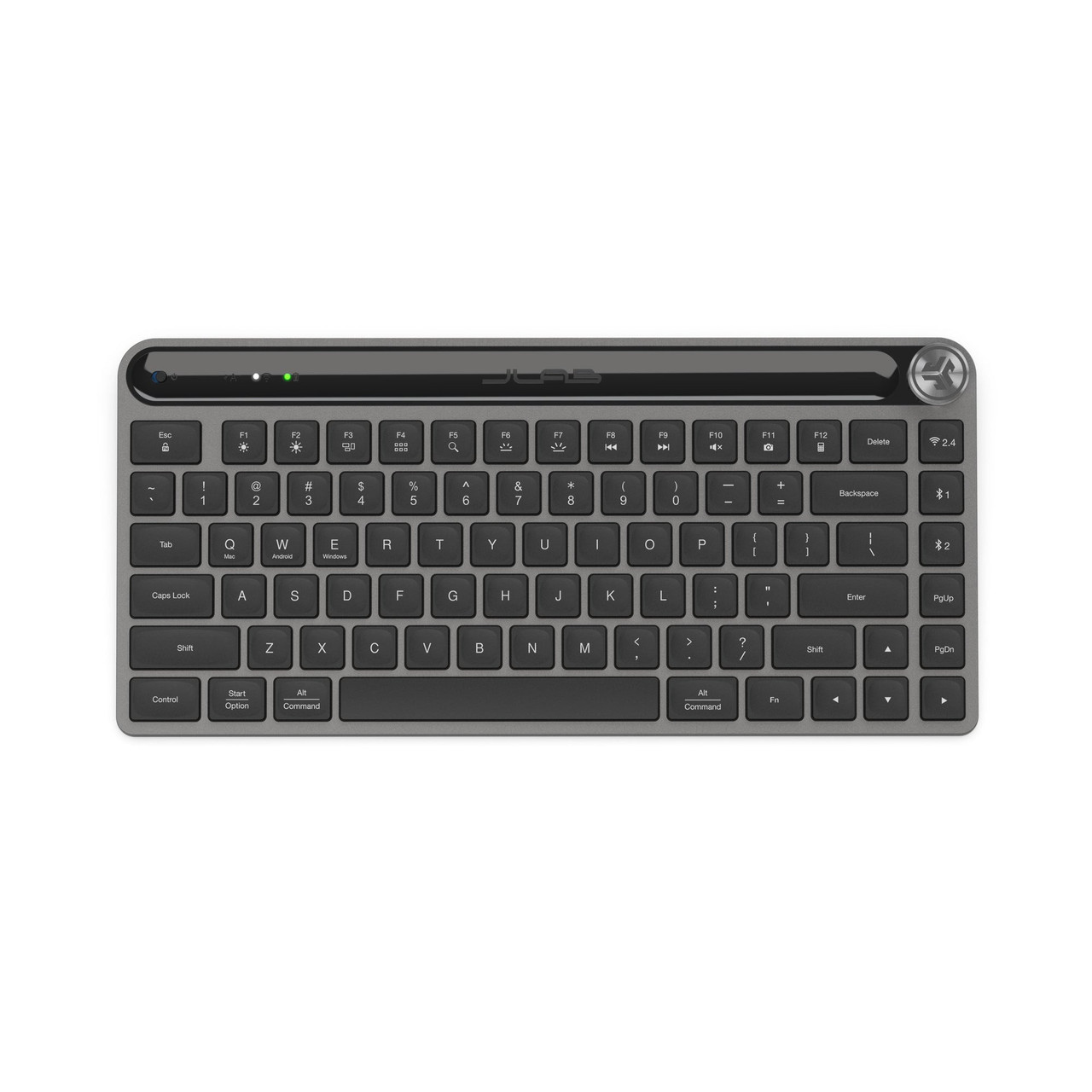 JLab Epic Mini keyboard Universal RF Wireless + Bluetooth QWERTY English Black - KEPICMINIKEYRBLK4 , KEPICMINIKEYRBLK4