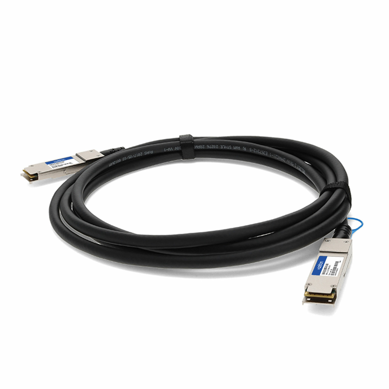 AddOn Networks CAB-Q-Q-100G-0-5-AO InfiniBand/fibre optic cable 19.7" (0.5 m) QSFP28 DAC Black , CAB-Q-Q-100G-0-5-AO