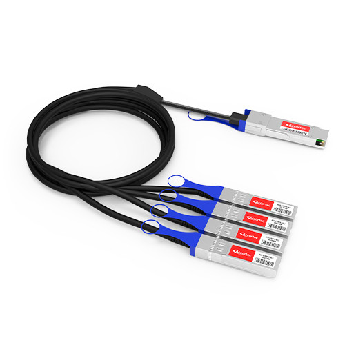 Accortec FN-CABLE-QSFP28-4SFP28-3-ACC InfiniBand/fibre optic cable 118.1" (3 m) 4x SFP28 DAC Black , FN-CABLE-QSFP28-4SFP28-3-ACC