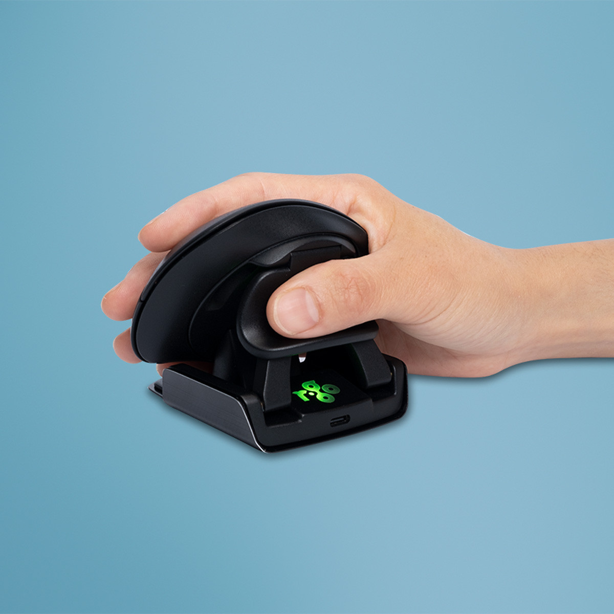 R-Go Tools Ergonomic mouse R-Go Twister, with break software, ambidextrous mouse for both hands, foldable, bluetooth and wired - RGOTWBMWLBL , RGOTWBMWLBL