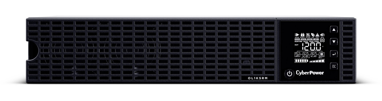 CyberPower Online S Series OL1K5RM uninterruptible power supply (UPS) Double-conversion (Online) 1.5 kVA 1200 W 8 AC outlet(s) , OL1K5RM