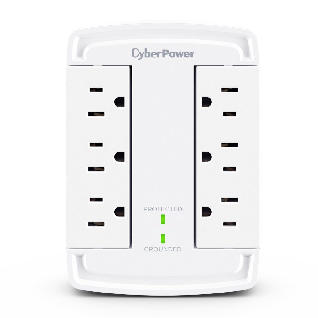CyberPower CSB6WS surge protector White 6 AC outlet(s) 125 V 70.9" (1.8 m) , CSB6WS