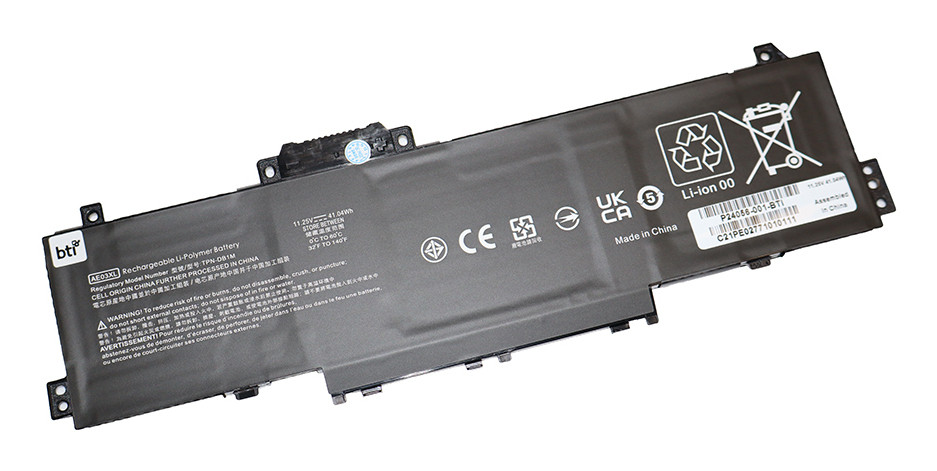 BTI P24056-001- industrial rechargeable battery Lithium-Ion (Li-Ion) 3467 mAh 11.25 V - P24056-001-BTI , P24056-001-BTI