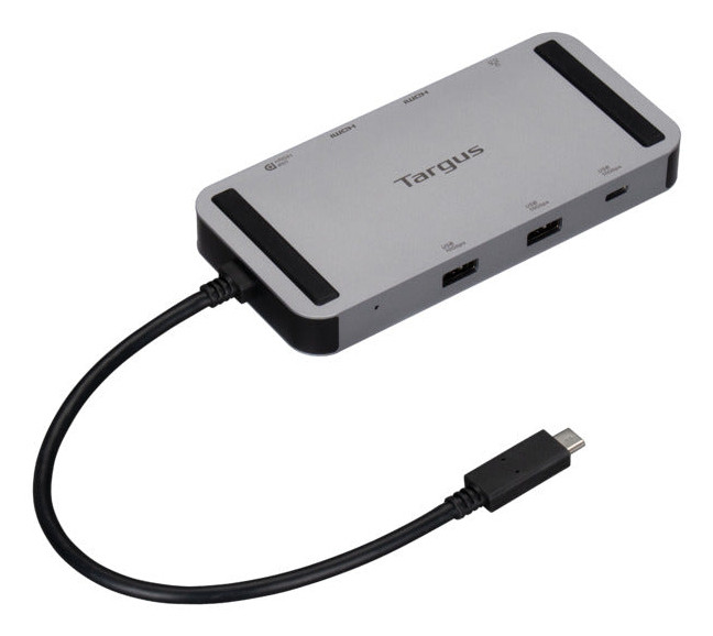 Targus DOCK429GL laptop dock/port replicator Wired USB4 Silver , DOCK429GL