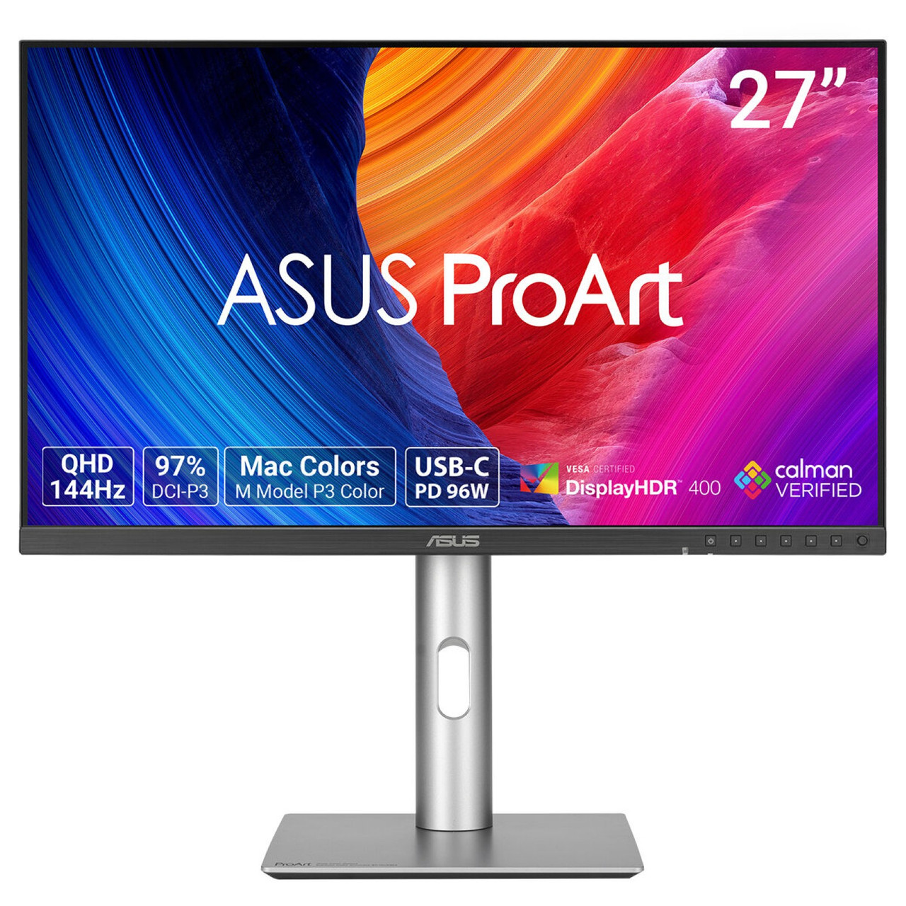 ASUS ProArt PA278CGRV computer monitor 27" 2560 x 1440 pixels Wide Quad HD LCD Silver , PA278CGRV