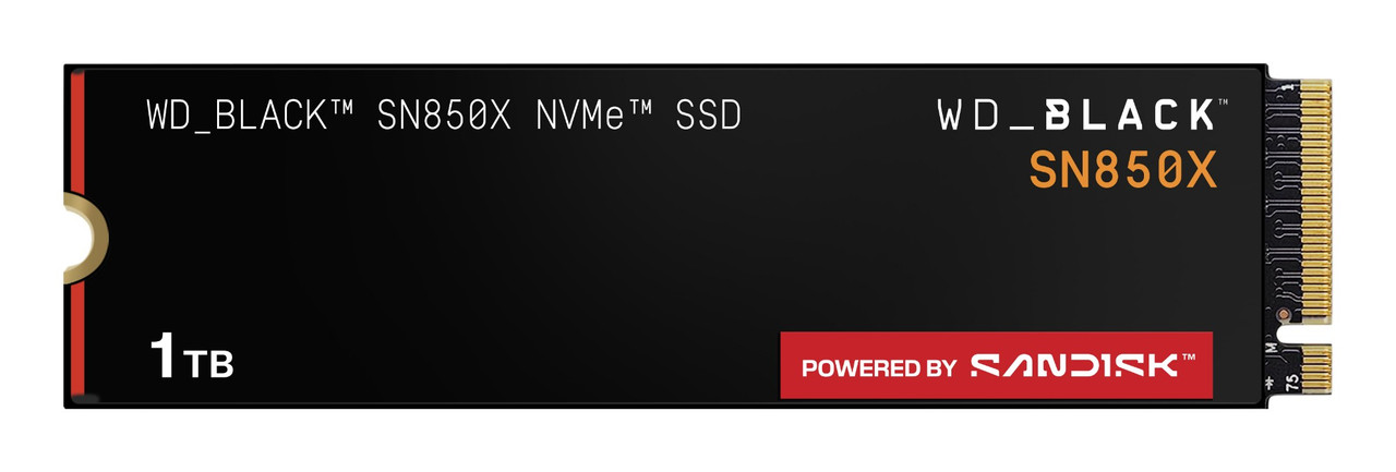 Western Digital Black WD_BLACK SN850X NVMe 1 TB M.2 PCI Express 4.0 - WDS100T2X0E-00BCA0 , WDS100T2X0E-00BCA0