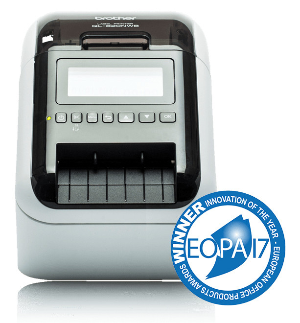 Brother QL-820NWBC label printer Direct thermal Color 300 x 300 DPI 176 mm/sec Wired & Wireless Ethernet LAN DK Wi-Fi Bluetooth - QL820NWBC , QL820NWBC