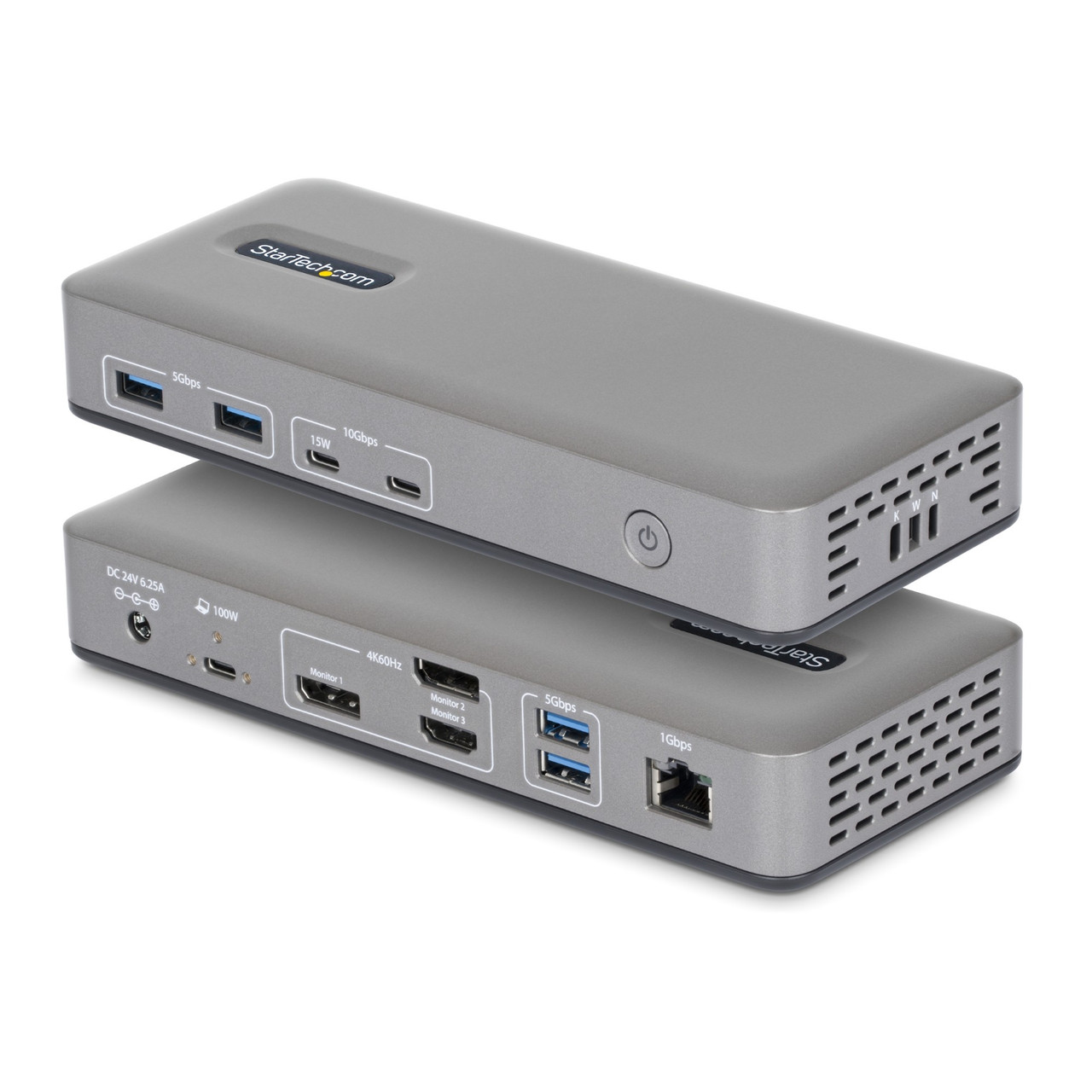 StarTech.com 199N-USBC-DOCK laptop dock/port replicator Wired USB 3.2 Gen 2 (3.1 Gen 2) Type-C Gray , 199N-USBC-DOCK