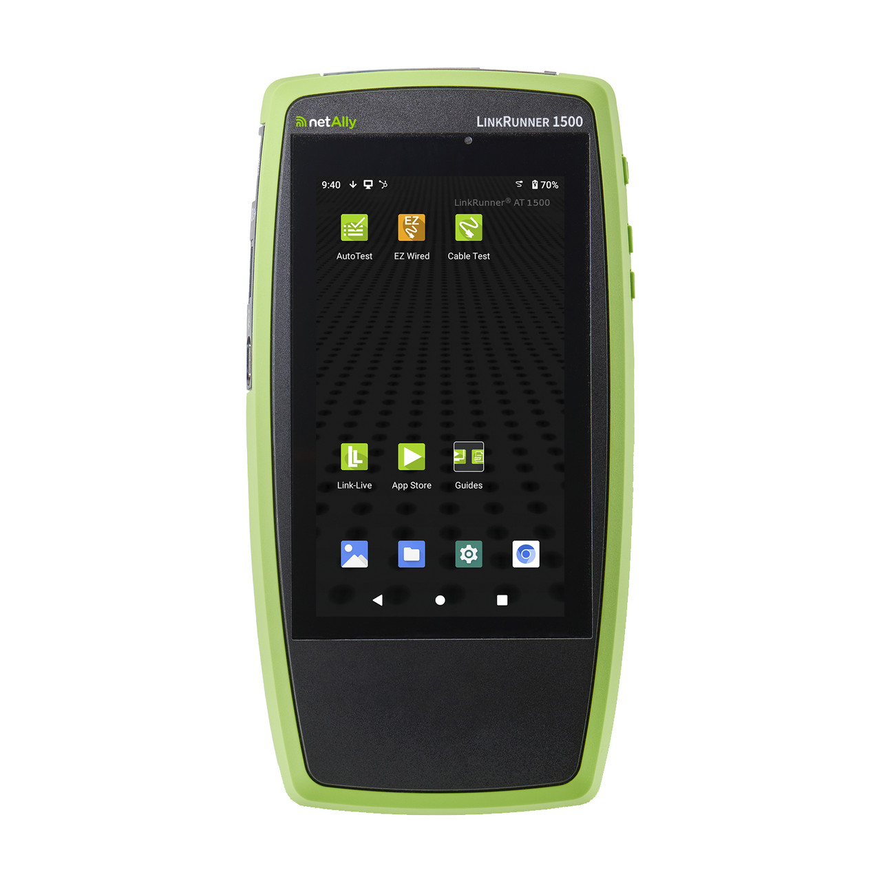 NetAlly INCLUDES: LINKRUNNER AT 1500 TESTER, POWER SUPPLY WITH REGIONAL POWER PLUGS, WIR network analyzer Green - LRAT-1500 , LRAT-1500
