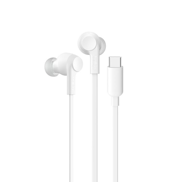 Belkin SoundForm Headset Wired In-ear Calls/Music USB Type-C White - G3H0003FQWH , G3H0003FQWH