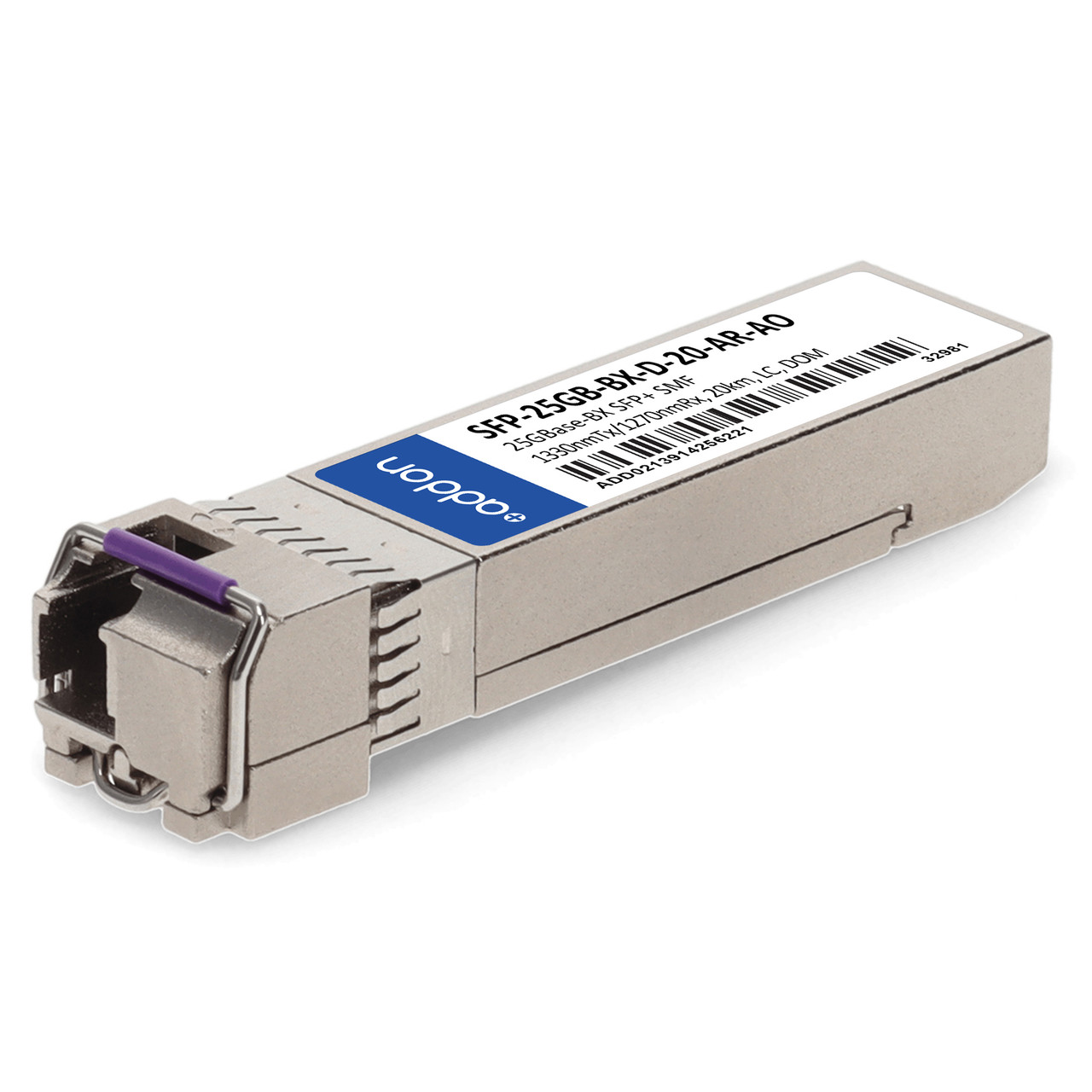 AddOn Networks SFP-25GB-BX-D-20-AR-AO network transceiver module Fiber optic 25000 Mbit/s SFP28 , SFP-25GB-BX-D-20-AR-AO