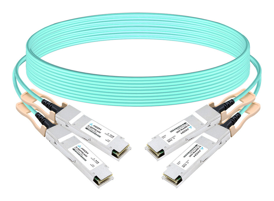 Axiom 980-9I95Z-00H003-AX InfiniBand/fibre optic cable 118.1" (3 m) QSFP56 2x QSFP56 AOC Aqua color, Stainless steel , 980-9I95Z-00H003-AX