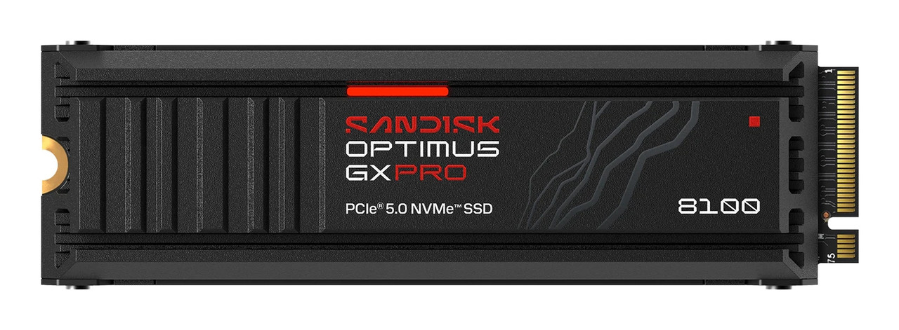 SanDisk Optimus GX PRO 8100 8 TB M.2 PCI Express 5.0 NVMe TLC 3D NAND - SDSP82800TAH-000E0 , SDSP82800TAH-000E0