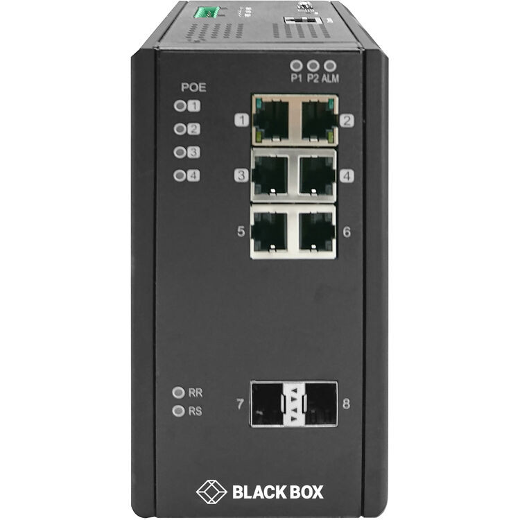 LIE1082A |Black Box LIE1082A 4-Port Gigabit Managed PoE+ Switch