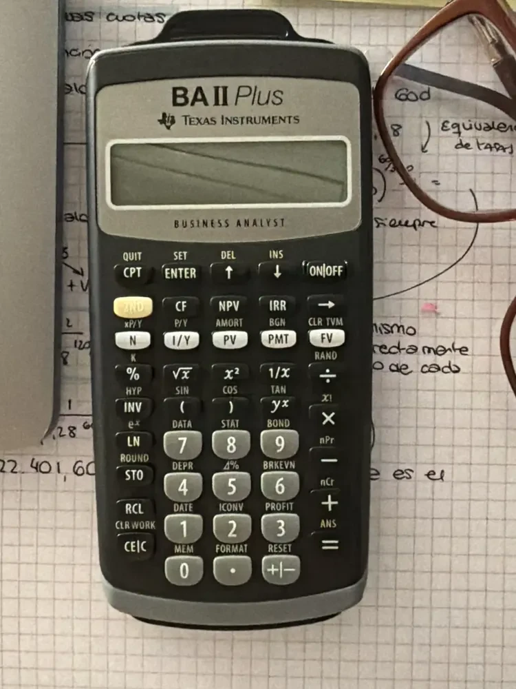 IIBAPL/TBL/1L1 |Texas Instruments IIBAPL BA II Plus Calculator Slide Case - IIBAPL/TBL/1L1