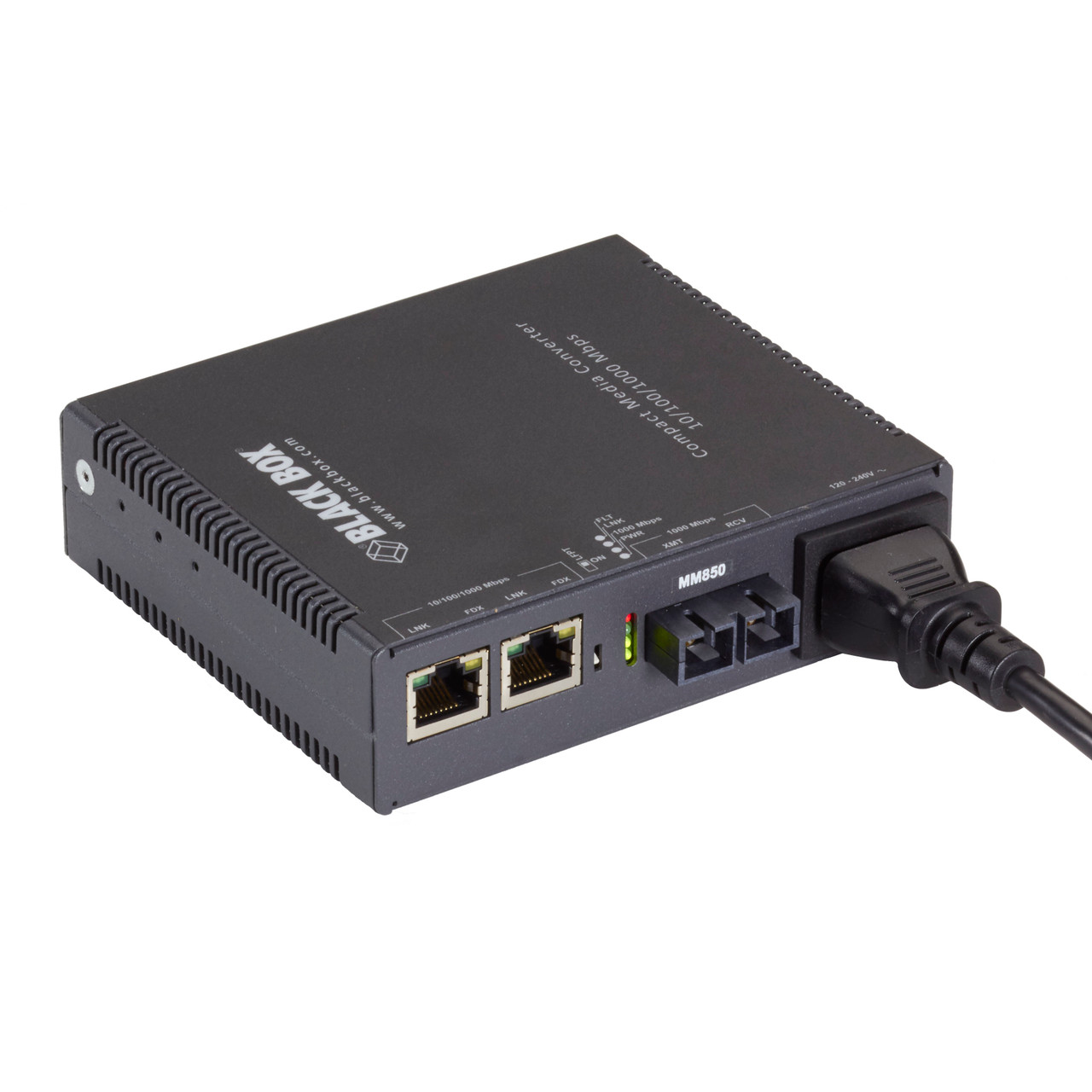 LGC5151A |Black Box 3-Port Gigabit Media Converter, Internal Power, Multimode - LGC5151A
