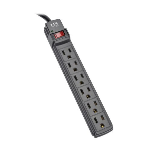 PS66B |Eaton 6Outlt PowerStrip 5 15R 6' Blk - PS66B